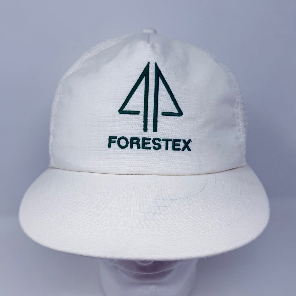 Vintage Forestex Ownco Trucker Hat White Green Made in USA Portland Oregon PNW